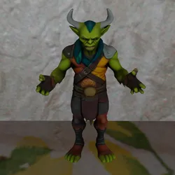 Game ready Orc Low ready for Rig