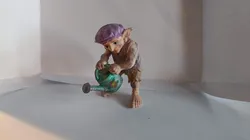 Goblin with watering can