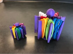 Hair tie organizer