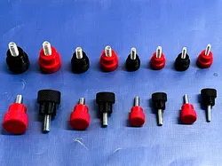 Knurled knobs for M3 to M6 DIN 933 hex screws