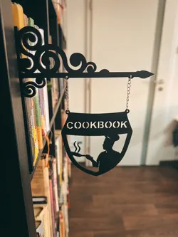 Library sign : Cookbook