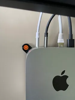 Mac Mini M4 Power Button with Standby-Symbol