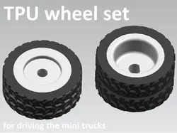 Manual/RC modular mini truck - TPU wheel set