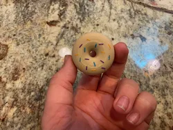 mini cute donut with sprinkles
