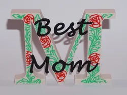 Mother's Day Best Mom Gift Decorative Letter
