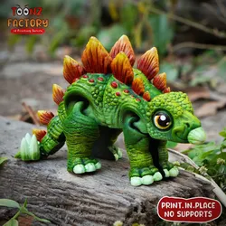 Other STL Download - PRINT IN PLACE FLEXI STEGOSAURUS DINOSAURby ToonzFactory