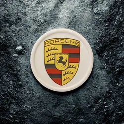 Porsche multi-color coffee coaster