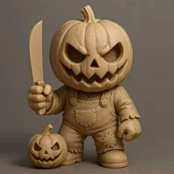 Pumpkin Guardian – 3D Printable Statue