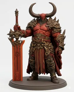Shal'Duram the Chained Herald – DnD Homebrew Boss Miniature (CR 18)