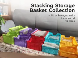 Stacking Storage Basket Collection (10 sizes)