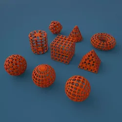 Standard geometric primitives 3D print model