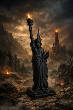 The Statue of Liberty of the Dark Lord.