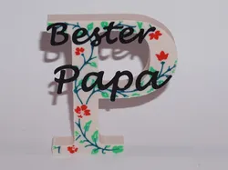 Vatertag Bester Papa Geschenk Dekobuchstabe