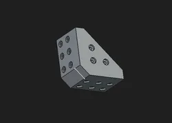 40mm Aluminum Extrusion Corner Bracket for M5 Screws