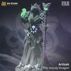 Characters & Creatures STL Download - Dragonborn Wild Sorcerer - Artizakby DM Stash