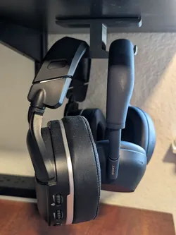 Dual Under Desk Headphone Holder