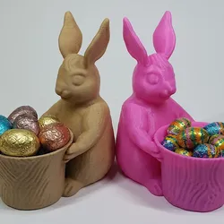 Easter Bunny Toy Pot Planter