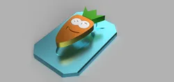 Educational Carrot Peg Puzzle - "Toddler's First Success"