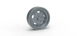 Front rim of vintage dragster Version 1 Scale 1:25