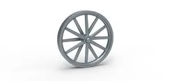 Front rim of vintage dragster Version 2 Scale 1:25