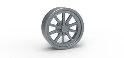Front rim of vintage dragster Version 4 Scale 1:25