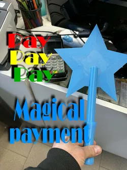 Magical payment with a magic wand
