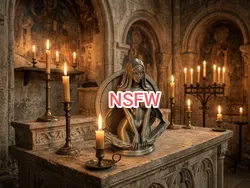 Nun Nude & Dark – Sexy Priestess with Portal (nsfw)