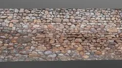 Red stone wall