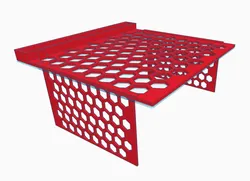 Sofa Armrest Tray with Hexagon Print