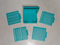 Sticky Note Holder with Stencils