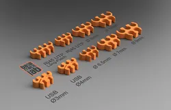 Cable Organizer / Cable Clip - Clip RJ45 - USB Ø3mm USB Ø4mm - Ø6.5mm - Ø7mm - Ø8mm - Ø9mm - Ø10mm
