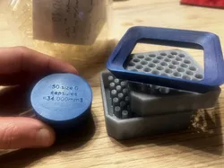 Capsule fill tray for size O capsules (pill filler)