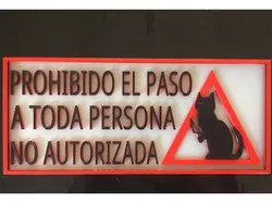 CARTEL NO PASAR