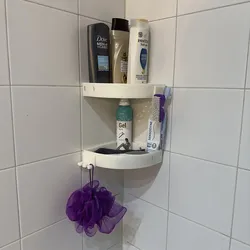 CORNER BATHROOM SHELF