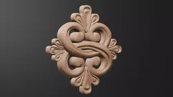 Decor for wood carving 3D print model