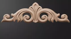 Flower decarative for wood carving 3D print model