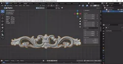 Flower Decarative Model for wood carving 3D print model