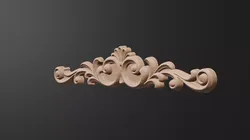 Flower Decor for wood carving 3D print model
