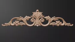 Flower Decor for wood carving 3D print model