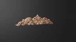 Flower Decor for Wood carving 3D print model