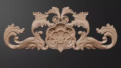 Flower for wood carving 3D print model