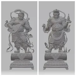 Four Heavenly Kings  3D print model