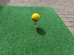 Golf Tee holder for mat
