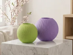 Knitted Sphere Vase