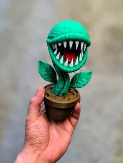 Monstera Plant - Dark Fantasy Sculpture