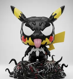 PikachuxVenomFunkoStyle