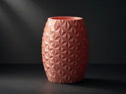 Prism Vase – Geometric Faceted Design
