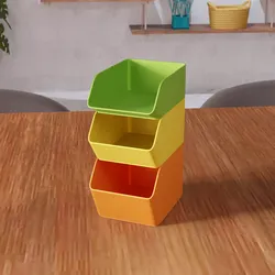 Stackable Bin Modular Desk Organizer - 499 3D print model