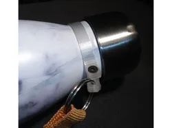 Strap attachment for insulated bottle