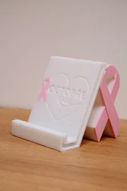 Support de téléphone OCTOBRE Rose